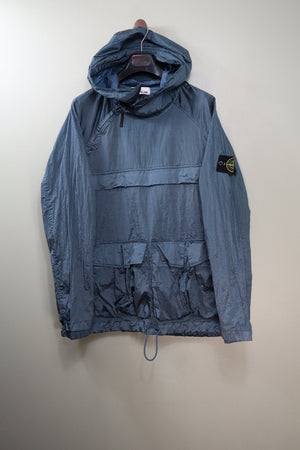 Stone Island Blue Nylon Metal Smock