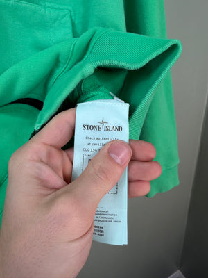 Stone Island Green Zipped Hoodie