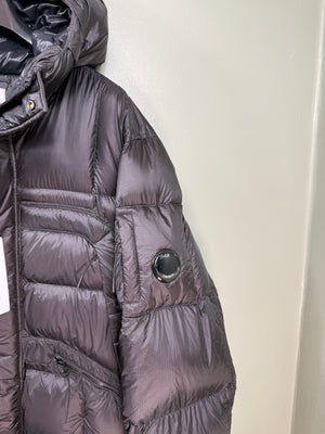 C.P. Company Black D.D. Shell Down Mid Length Parka Jacket