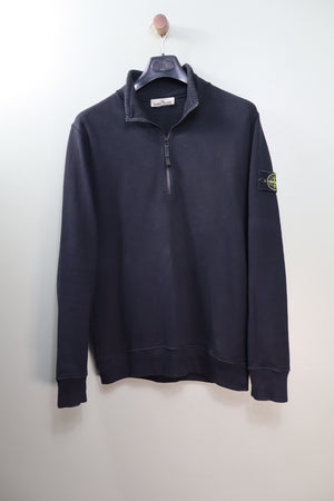 Stone Island Black 1/4 Zip Jumper