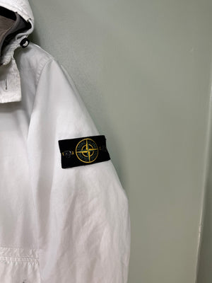 Stone Island White David TC Dutch Rope Down Jacket
