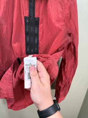 Stone Island Red Nylon Metal Overshirt