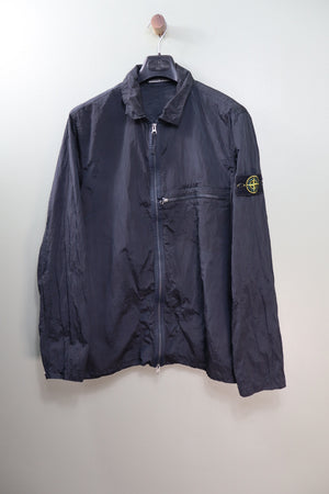 Stone Island Black Nylon Metal Overshirt