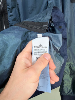 Stone Island Green And Blue Nylon Metal Weft Watro Jacket