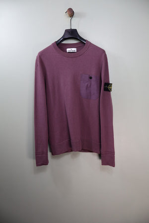 Stone Island Purple Knit Jumper