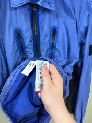 Stone Island Periwinkle Blue Crinkle Reps Overshirt