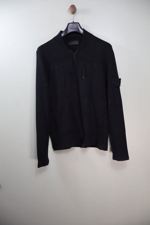Stone Island Black Ghost Zipped Jumper
