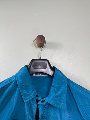 Stone Island Blue Nylon Metal Overshirt