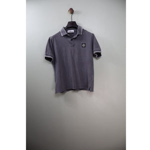 Stone Island Grey Slim Fit Polo
