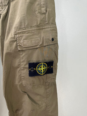 Stone Island Khaki RE-T Cargo Bottoms