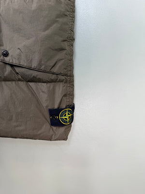 Stone Island Khaki Crinkle Reps Down Gilet