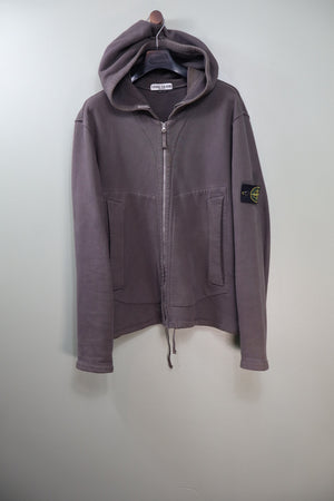 Stone Island Charcoal Grey Zipped Hoodie