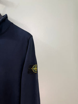 Stone Island Navy 1/4 Zip Jumper