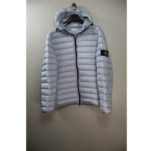 Stone Island Baby Blue Loom Woven Down Jacket