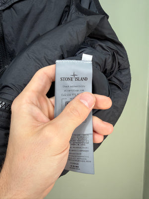 Stone Island Black Crinkle Reps Down Gilet