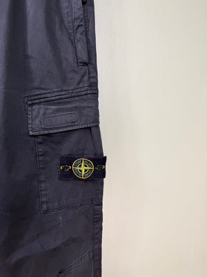 Stone Island Black RE-T Cargo Bottoms
