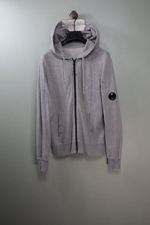 C.P. Company Grey Zipped Hoodie