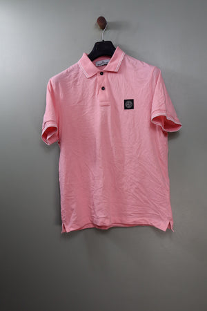 Stone Island Pink Slim Fit Polo