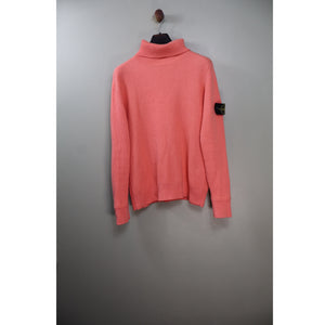 Stone Island Coral Ribbed Cotton Turtle Neck Jumper