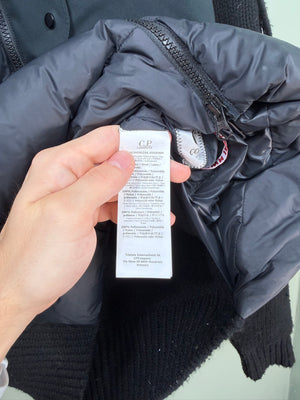 C.P. Company Black Knit Down Jacket