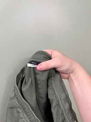 Stone Island Green RE-T Cargo Bottoms