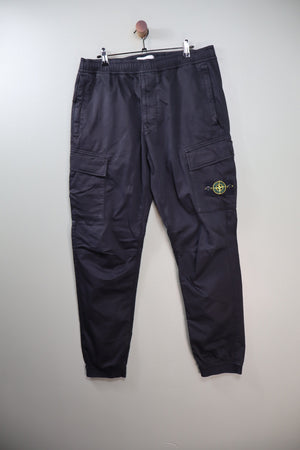 Stone Island Black RE-T Cargo Bottoms
