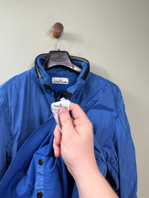 Stone Island Blue Crinkle Reps Jacket