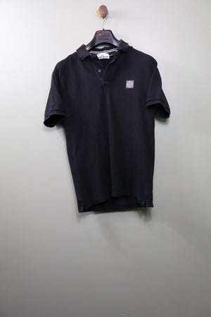Stone Island Black Regular Fit Polo