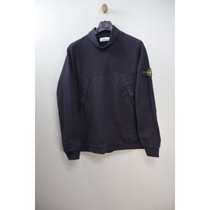 Stone Island Black Mock Neck Jumper
