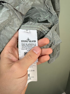 Stone Island Green Nylon Metal Overshirt