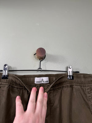 Stone Island Khaki RE-T Cargo Bottoms