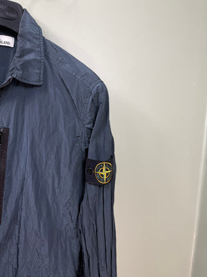 Stone Island Navy Nylon Metal Overshirt