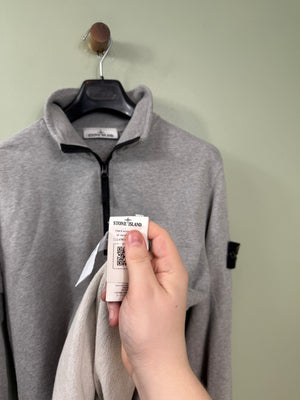 Stone Island Grey 1/4 Zip Jumper