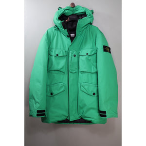 Stone Island Green Ripstop Gore-Tex Down Jacket