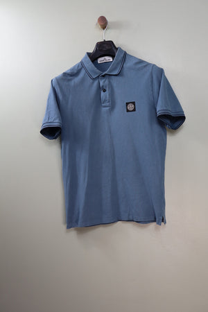 Stone Island Blue Slim Fit Polo