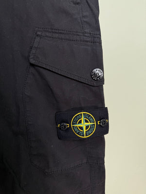 Stone Island RE-T Black Cargo Bottoms