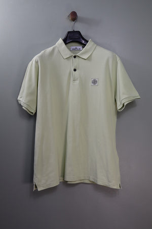 Stone Island Pastel Green Polo Shirt