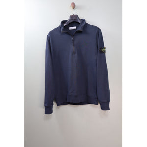 Stone Island Navy 1/4 Zip Jumper