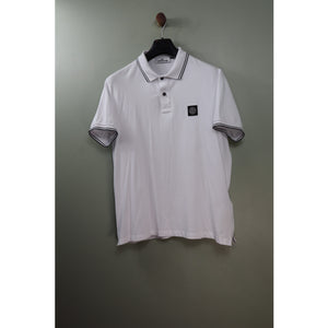 Stone Island White Slim Fit Polo