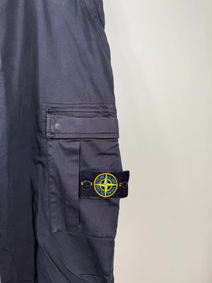 Stone Island Black RE-T Cargo Bottoms