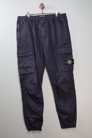 Stone Island Black RE-T Cargo Bottoms