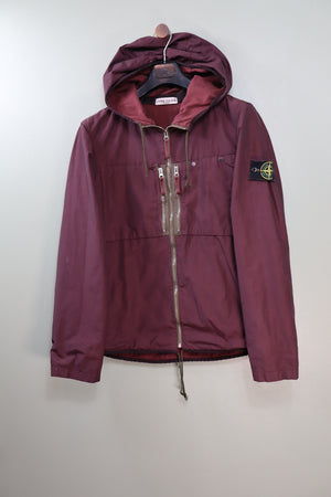 Stone Island Burgundy Tela Jacket