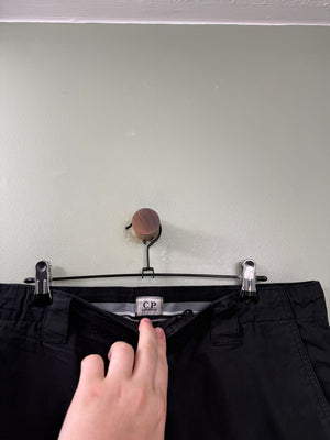 C.P. Company Black Cargo Bottoms