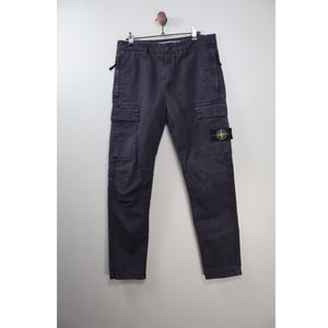 Stone Island Black RE-T Cargo Bottoms