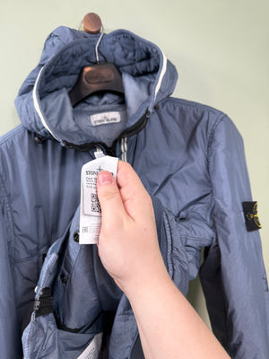 Stone Island Blue Crinkle Reps Jacket