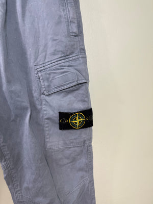 Stone Island Avio Blue RE-T Cargo Bottoms