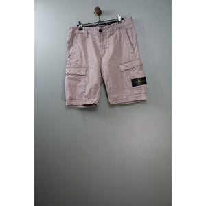Stone Island Beige SL Cargo Shorts