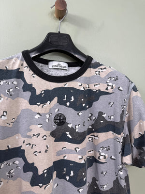 Stone Island Blue Desert Camo T-Shirt