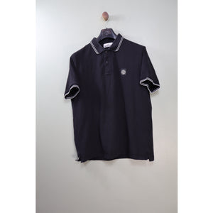 Stone Island Black Slim Fit Polo