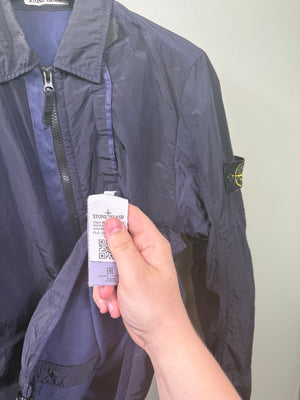 Stone Island Navy Nylon Metal Overshirt